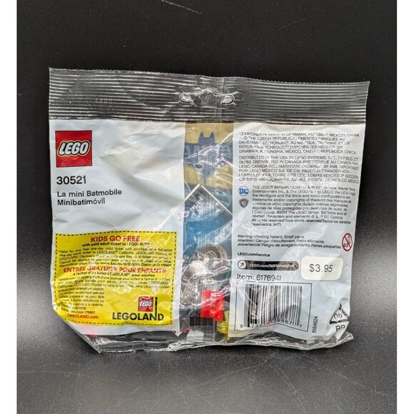 LEGO The Lego Batman Movie 30521 The Mini Batmobile 68 Pcs. Poly Bag Retired New - Picture 2 of 2